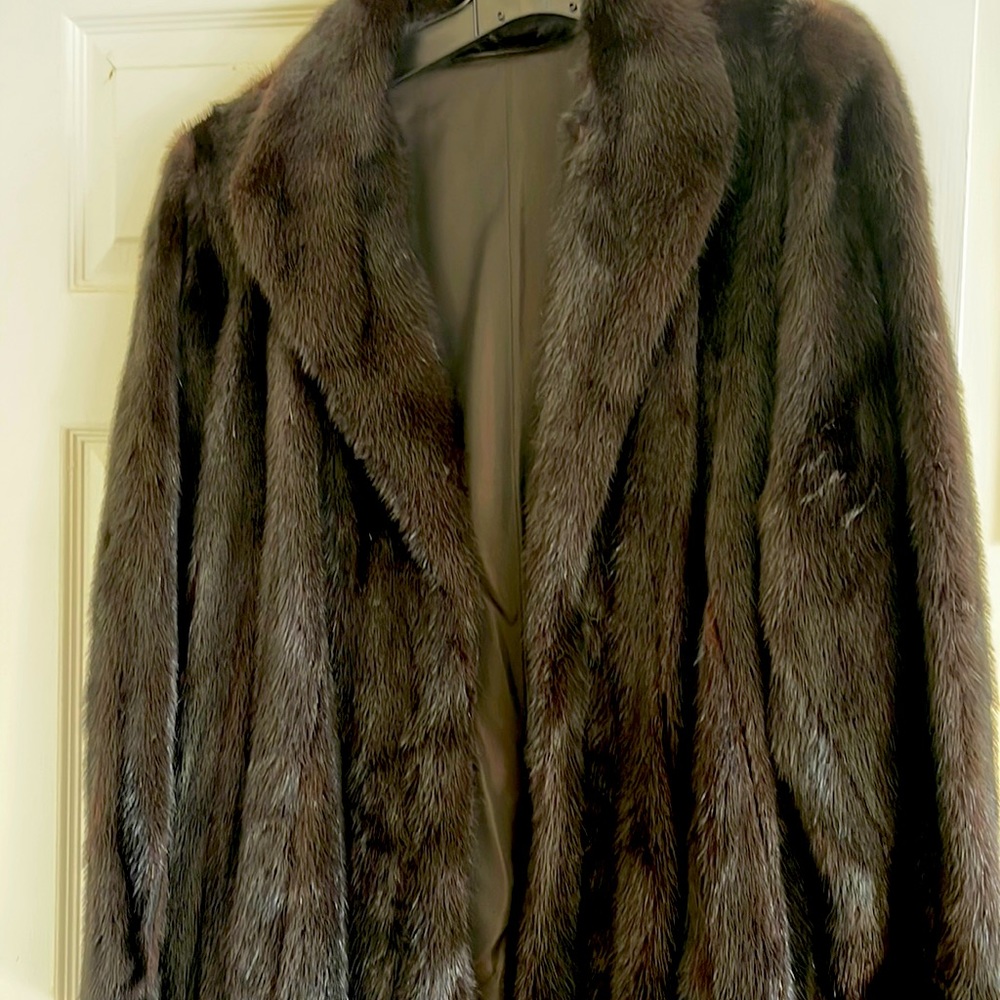 Fur mink coat